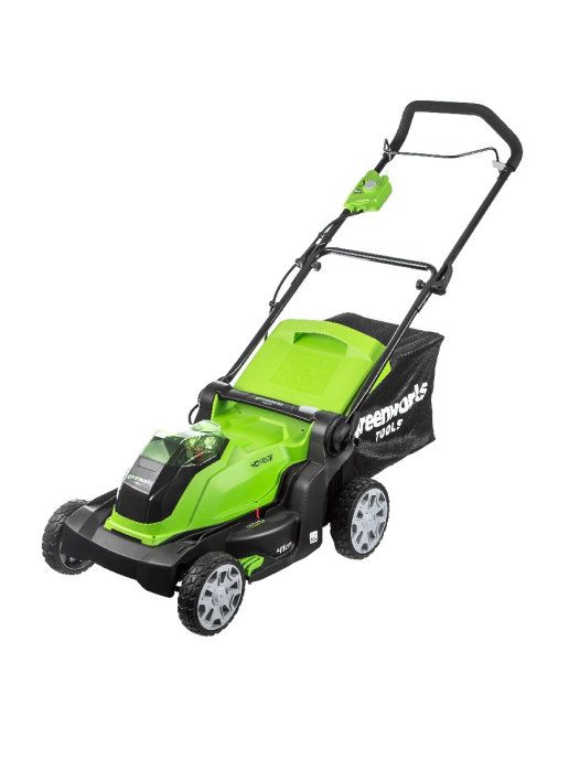 Газонокосилка аккумуляторная Greenworks, 40V, G40LM41K4, 40 см, c 1хАКБ 4 А.ч и ЗУ Газонокосилка аккумуляторная Greenworks, 40V, G40LM41K4, 40 см, c 1хАКБ 4 А.ч и ЗУ